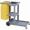 Boardwalk Janitor's Cart, Three-Shelf, 22w x 44d x 38h, Gray 3485204 - alternate 2
